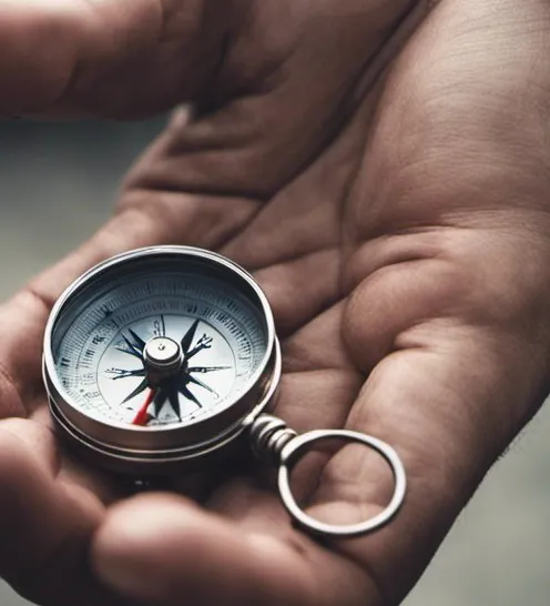 Compass (represents finding direction-purpose)