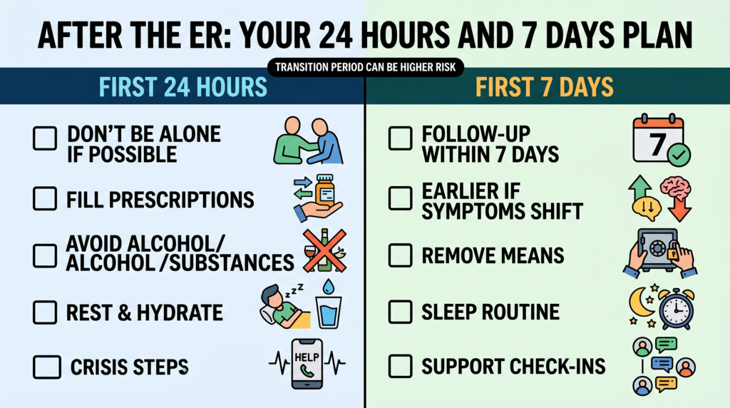 After The ER Your 24 Hours And 7 Days Plan