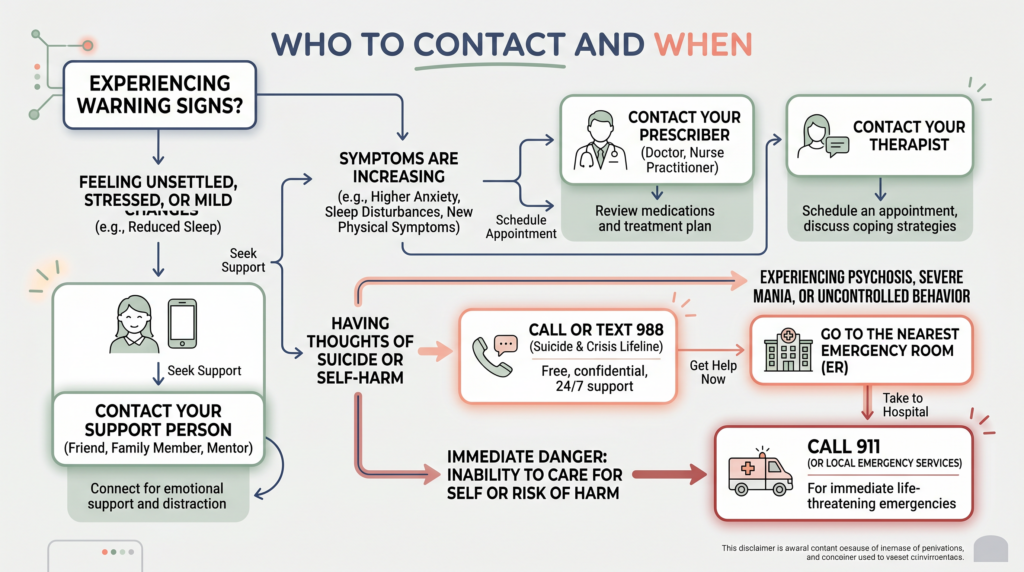 Who To Contact And When