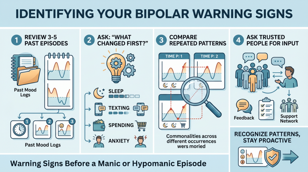 How To Identify Personal Bipolar Warning Signs By Reviewing 3 To 5 Past Episodes